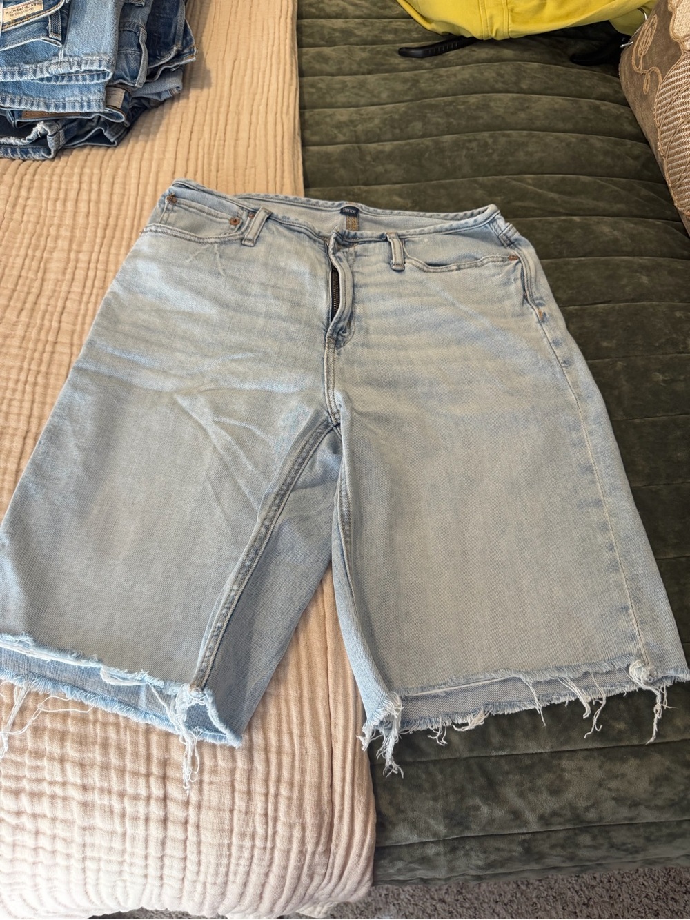 American Eagle Outfitters Light Blue Denim Bermuda Shorts